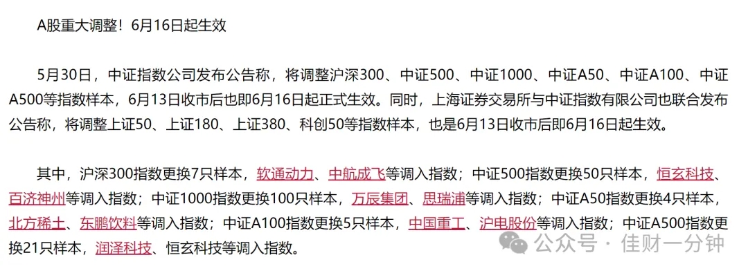 可能影响下周的9个消息