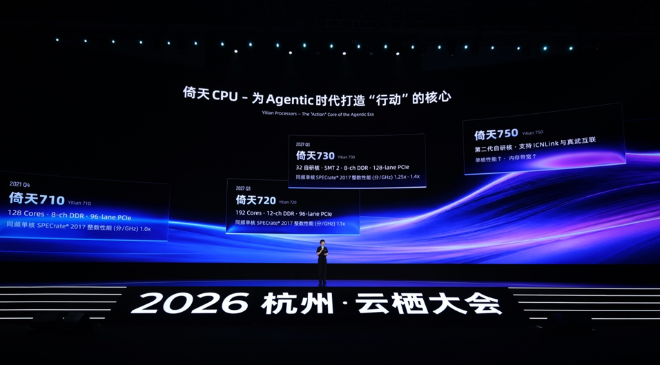 平头哥公布CPU规划,2027年将推出倚天720、倚天730两代芯片 平头哥公布CPU规划,2027年将推出倚天720、倚天730两代芯片